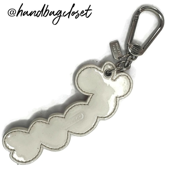 COACH Rhinestone Script Pop Love Charm Purse Charm Keychain Key Chain 92750 - Picture 6 of 8